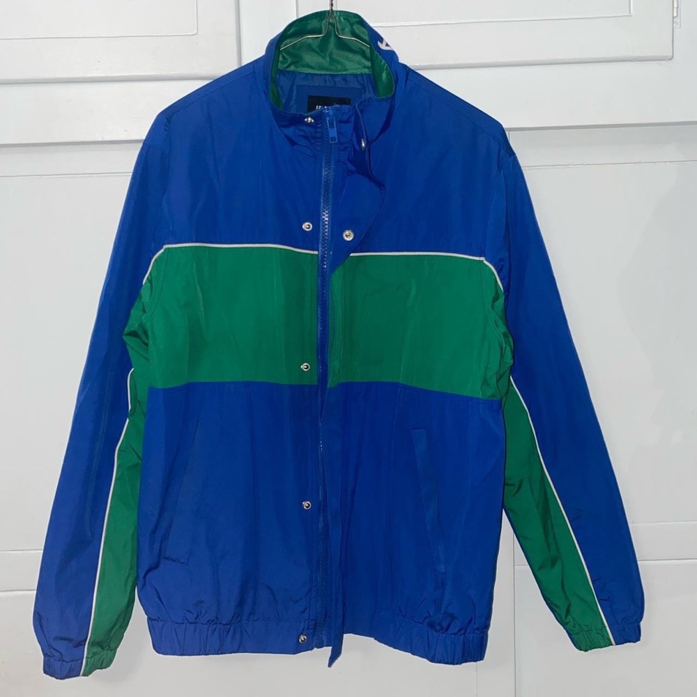 90s Style “Hysteria” Colorblock Windbreaker